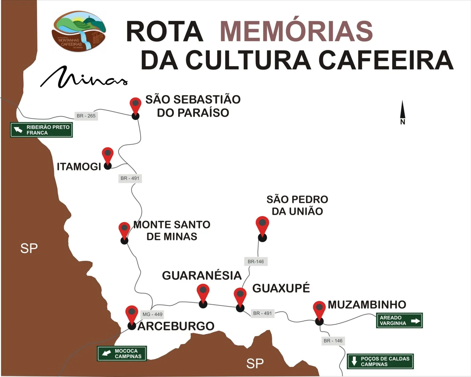 Mapa da rota