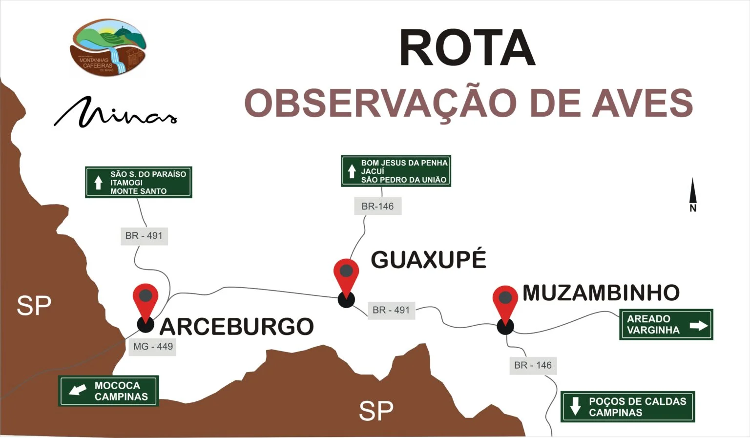 Mapa da rota